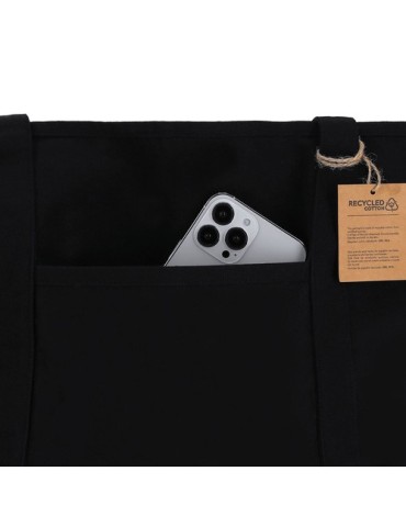 Sac pratique Mulon Couleurs : noir Matières : toile recyclée marquage laser ultra précis