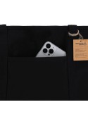 Sac pratique Mulon Couleurs : noir Matières : toile recyclée marquage laser ultra précis