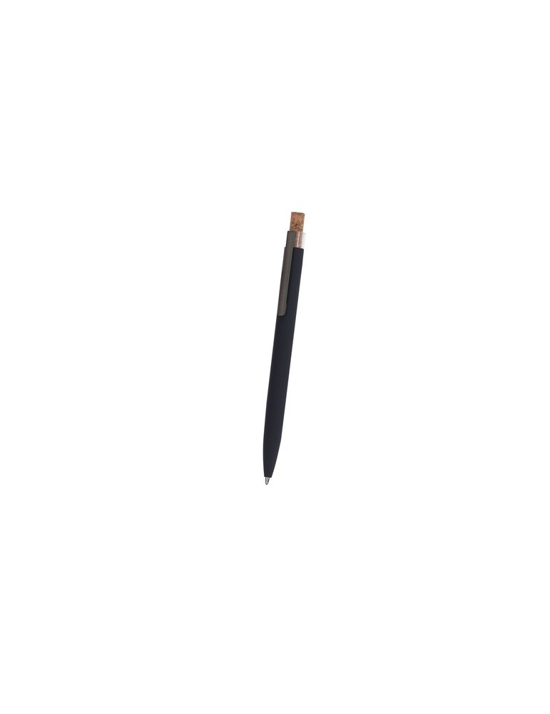 Stylo pratique Xarlon Matières : liège Couleurs : bleu marine accessoire événementiel unique