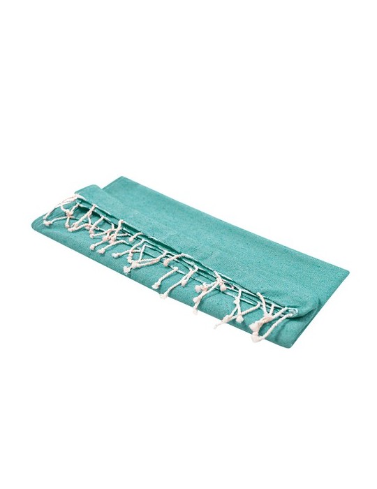 Paréo Serviette Pratique Dikky Matières : coton recyclé Couleurs : vert clair personnalisation sur mesure