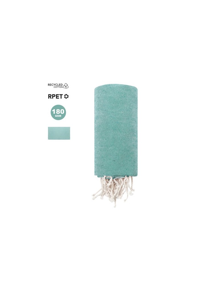 Paréo Serviette Pratique Dikky Matières : coton recyclé Couleurs : gris cadeau client original