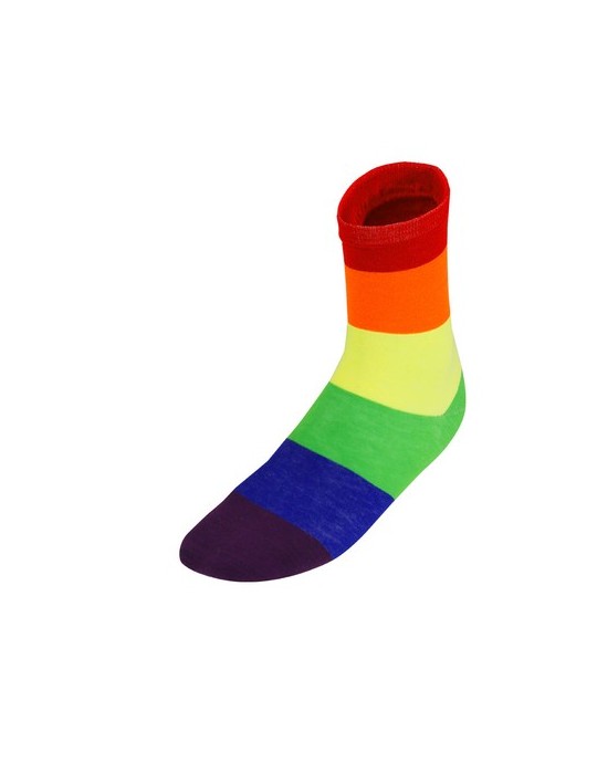 Chaussette confortable Tarox Matières : polyester Couleurs : rainbow Pointure : S/M impression haute définition