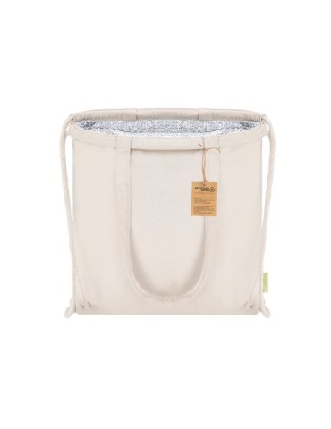 Sac à Dos Glacière Pratique Nelon Matières : coton recyclé Couleurs : naturel goodies publicitaire événementiel