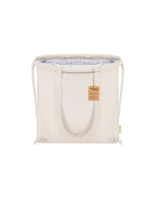 Sac à Dos Glacière Pratique Nelon Matières : coton recyclé Couleurs : naturel goodies publicitaire événementiel