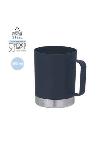 Tasse Pratique Rosby Couleurs : blanc Matières : polypropylène (PP) recyclé marquage laser ultra précis