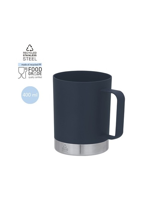 Tasse Pratique Rosby Couleurs : noir Matières : polypropylène (PP) recyclé goodies publicitaire événementiel
