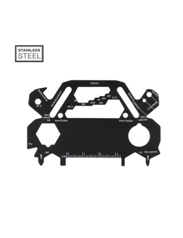 Multi Outils Polyvalent Borex Matières : acier inoxydable Couleurs : noir 2