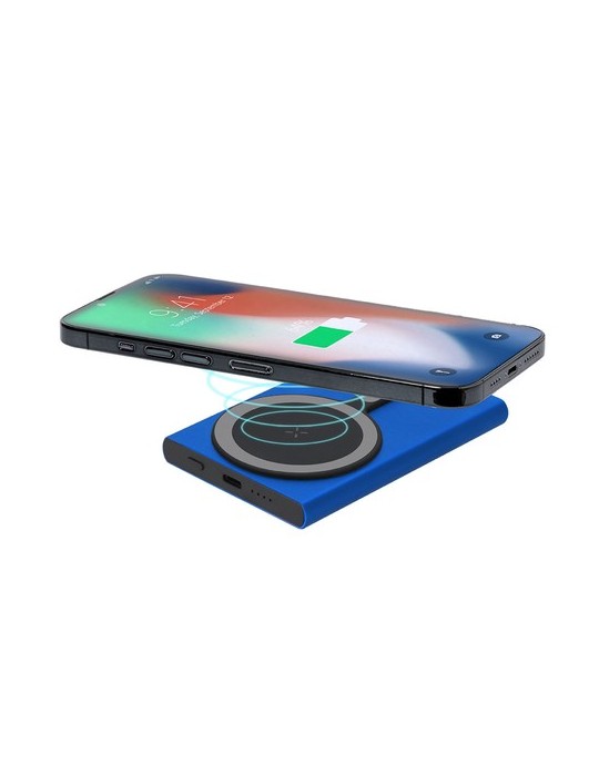 Power Bank Pratique Bertex Matières : aluminium recyclé  Couleurs : noir impression haute définition