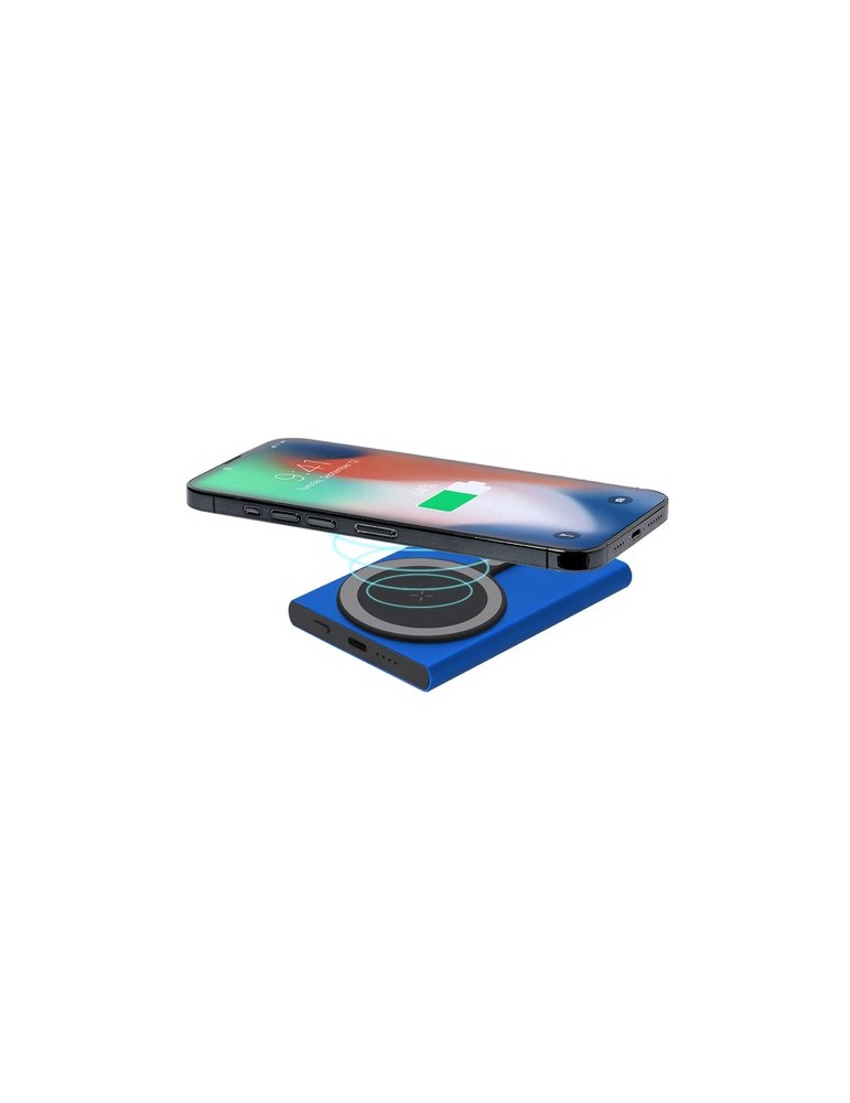 Power Bank Pratique Bertex Matières : aluminium recyclé  Couleurs : argenté marquage laser ultra précis