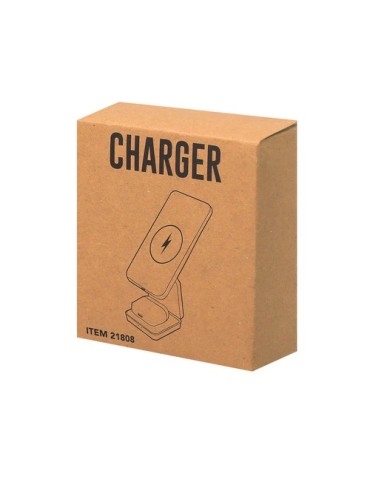 Chargeur Pratique Komal Matières : ABS recyclé Couleurs : noir objet promotionnel éco-responsable