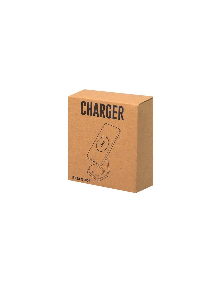 Chargeur Pratique Komal Matières : ABS recyclé Couleurs : noir cadeau collaborateur premium