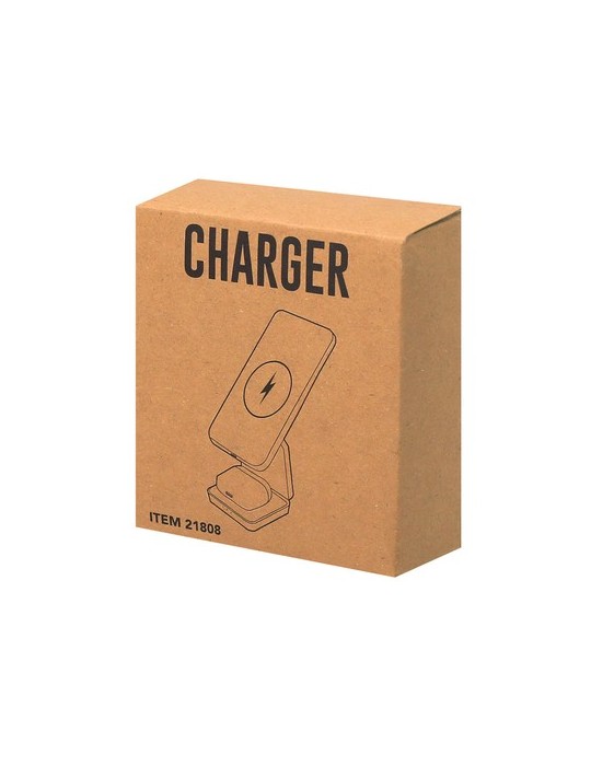 Chargeur Pratique Komal Matières : ABS recyclé Couleurs : noir cadeau collaborateur premium