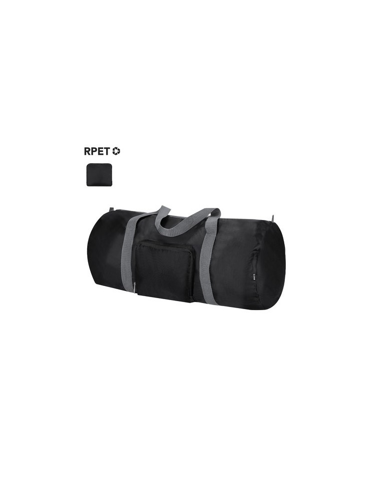 Sac publicitaire pliable Pesk Matières : PET recyclé Couleurs : noir personnalisable avec votre logo