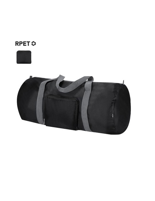 Sac publicitaire pliable Pesk Matières : PET recyclé Couleurs : noir personnalisable avec votre logo