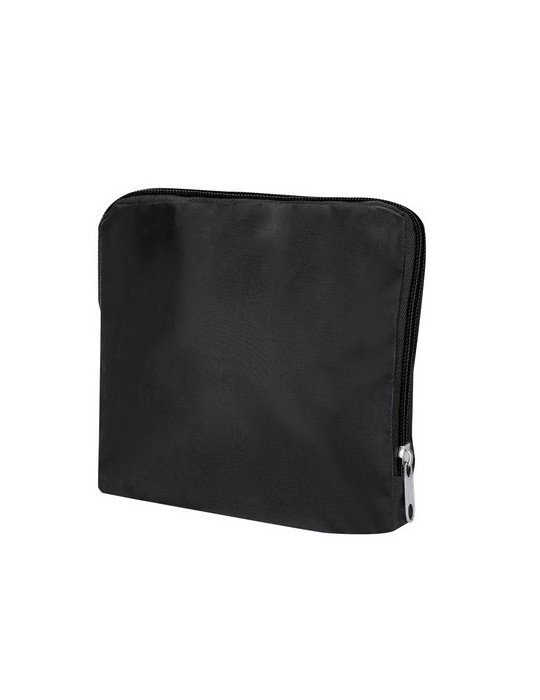 Sac publicitaire pliable Pesk Matières : PET recyclé Couleurs : noir marquage laser ultra précis