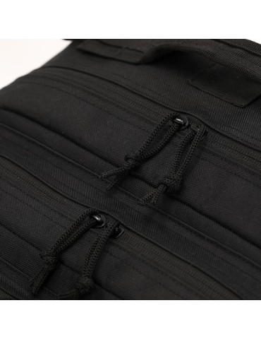 Sac à Dos publicitaire  Bruxdul Couleurs : noir Matières : polyester recyclé livraison express 24h 48h