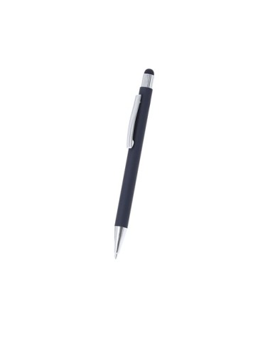 Stylet Bille publicitaire personnalisé Yarnox Matières : caoutchouc Couleurs : noir goodies personnalisé en stock