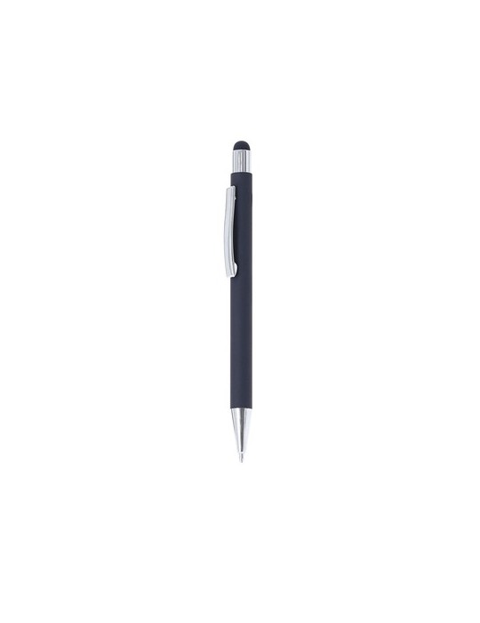 Stylet Bille publicitaire personnalisé Yarnox Matières : caoutchouc Couleurs : noir personnalisation sur mesure