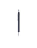 Stylet Bille publicitaire personnalisé Yarnox Matières : caoutchouc Couleurs : bleu marine impression haute définition