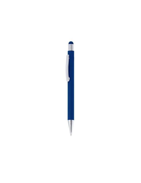 Stylet Bille publicitaire personnalisé Yarnox Matières : caoutchouc Couleurs : bleu marine goodies publicitaire événementiel