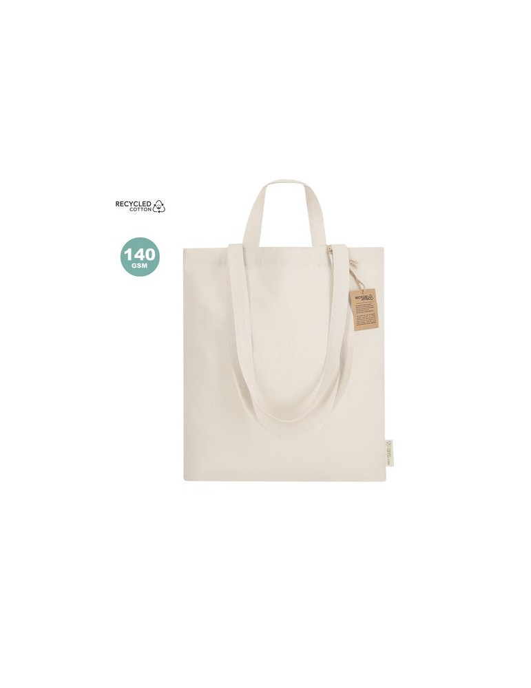 Sac publicitaire personnalisé Drulik Matières : coton recyclé Couleurs : naturel personnalisable avec votre logo