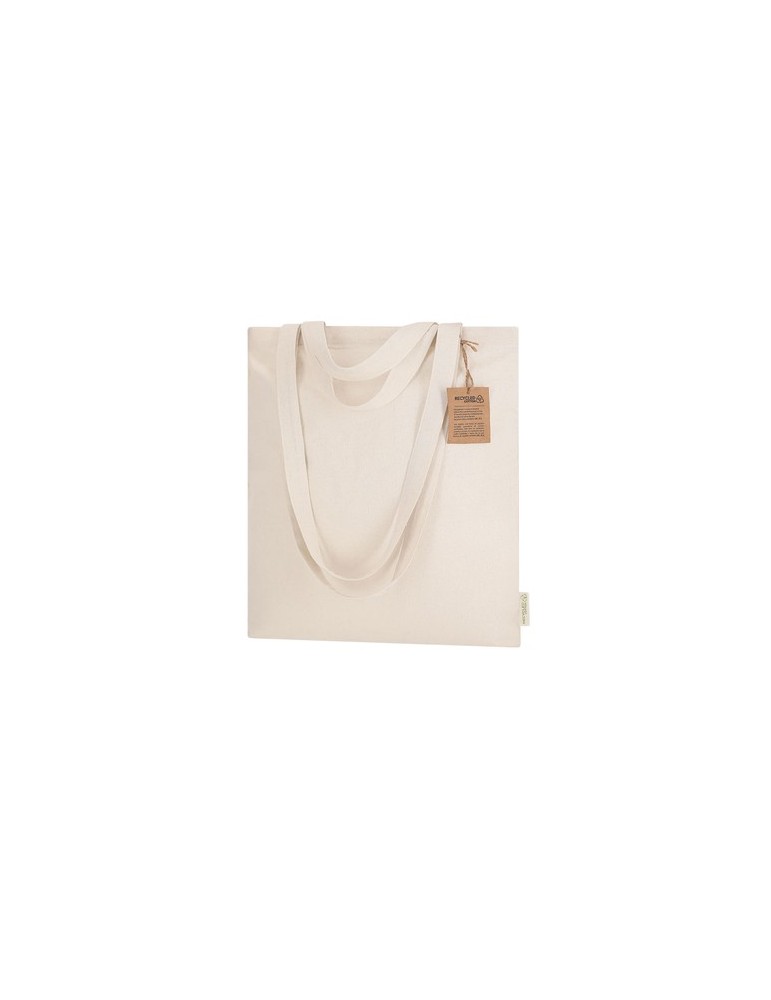 Sac publicitaire personnalisé Drulik Matières : coton recyclé Couleurs : naturel cadeau entreprise pas cher
