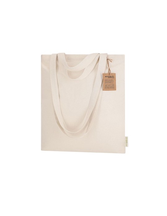 Sac publicitaire personnalisé Drulik Matières : coton recyclé Couleurs : naturel cadeau entreprise pas cher