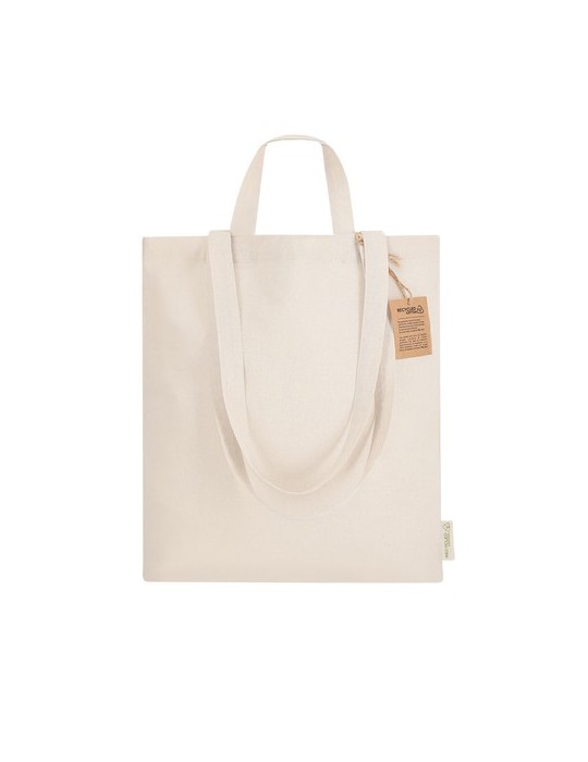 Sac publicitaire personnalisé Drulik Matières : coton recyclé Couleurs : naturel impression haute définition