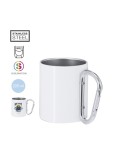 Tasse personnalisée de sublimation  Beesbur Matières : acier inoxydable Couleurs : blanc personnalisable avec votre logo