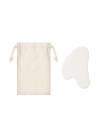 Masseur Facial Éco-responsable Personnalisé Kunkor Couleurs : blanc Matières : jade