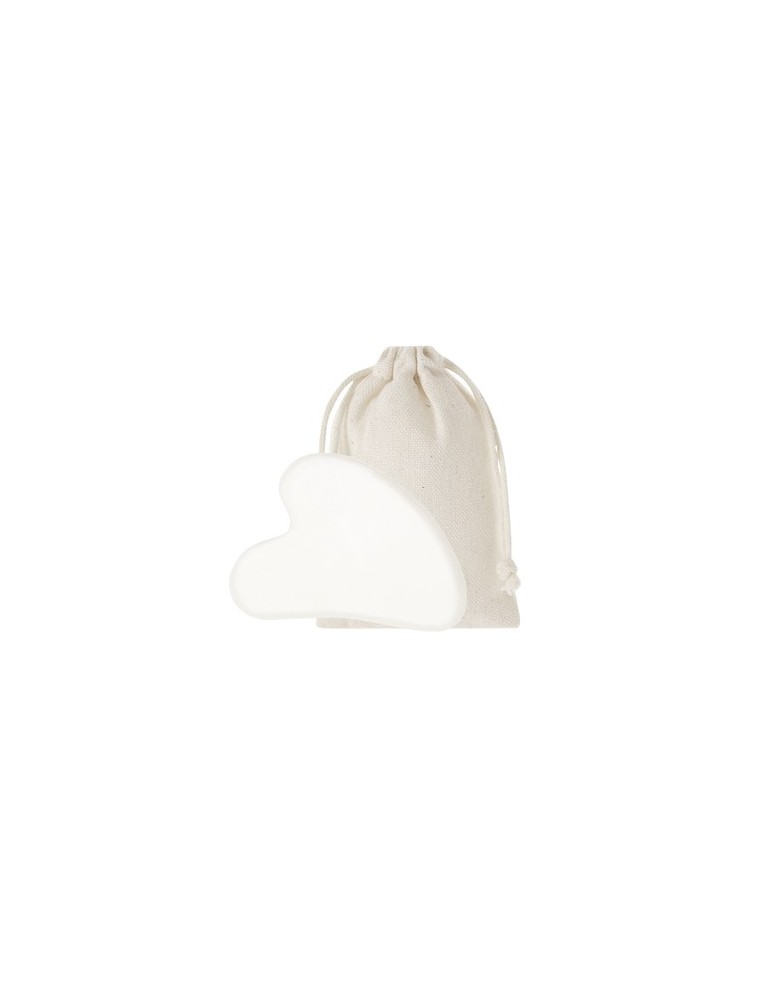 Masseur Facial Éco-responsable Personnalisé Kunkor Couleurs : blanc Matières : jade personnalisable avec votre logo