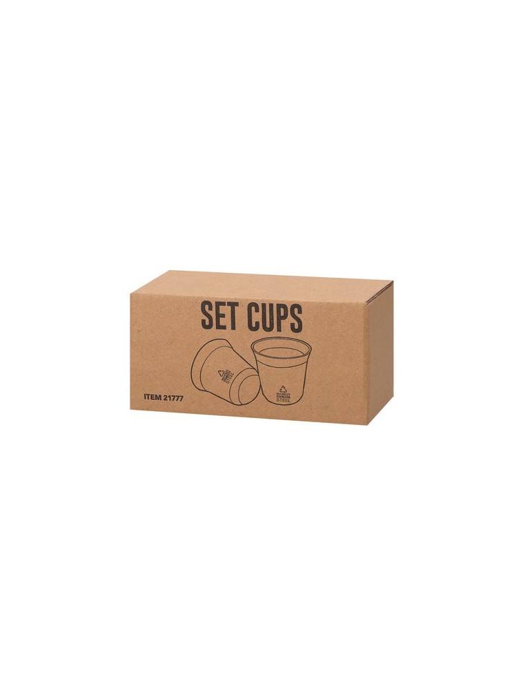 Set de Verres publicitaires Kodet Couleurs : noir Matières : acier inoxydable recyclé cadeau client original