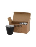 Set de Verres publicitaires Kodet Couleurs : argenté Matières : acier inoxydable recyclé impression haute définition