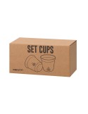 Set de Verres publicitaires Kodet Couleurs : argenté Matières : acier inoxydable recyclé cadeau affaires élégant