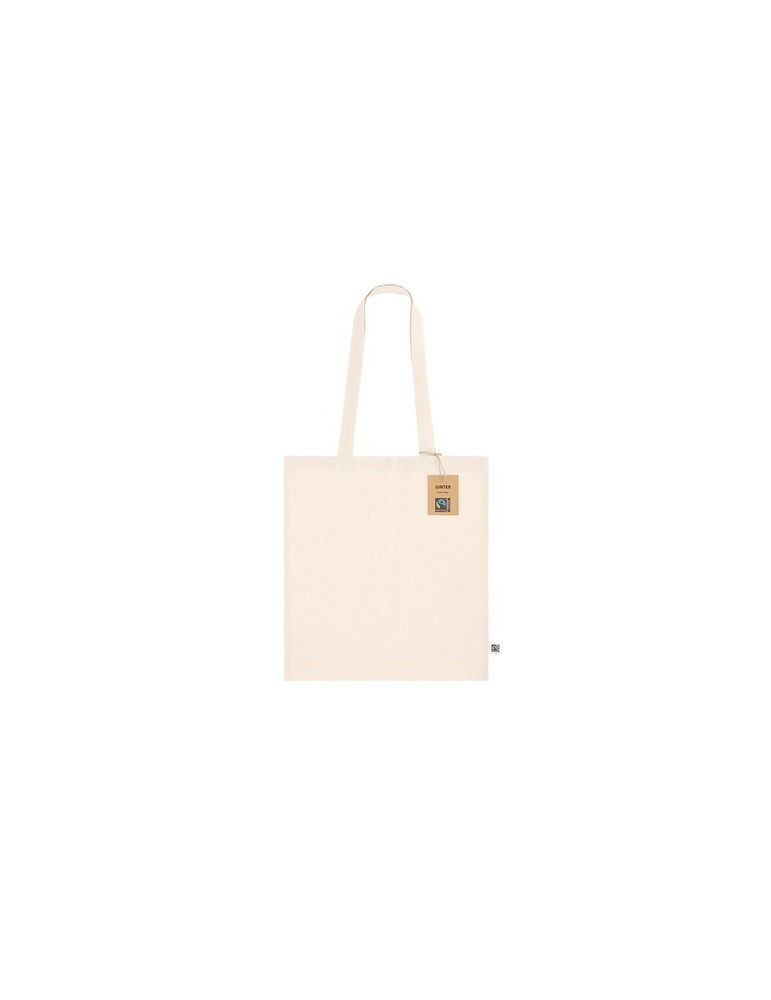 Sac publicitaire Fairtrade Ginter Matières : coton Couleurs : naturel