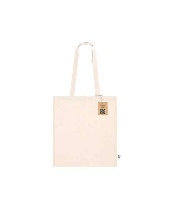 Sac publicitaire Fairtrade Ginter Matières : coton Couleurs : naturel