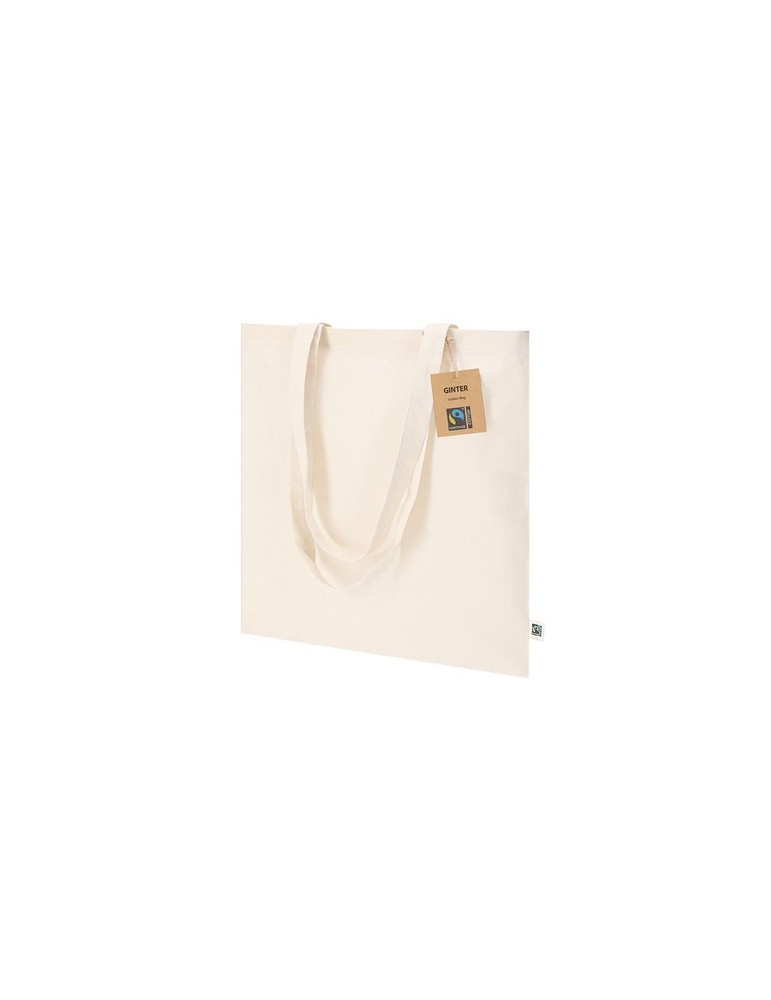Sac publicitaire Fairtrade Ginter Matières : coton Couleurs : naturel goodies publicitaire événementiel