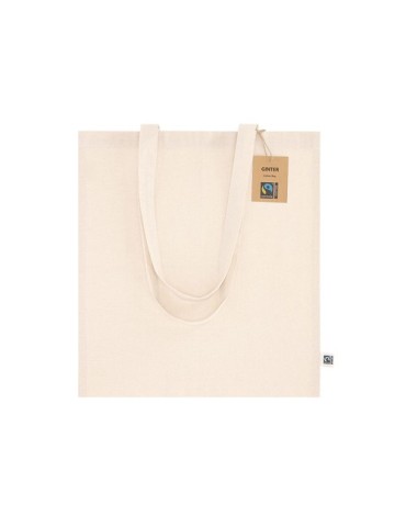 Sac publicitaire Fairtrade Ginter Matières : coton Couleurs : naturel impression haute définition