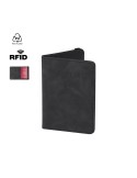 Étui publicitaire personnalisé pour passeport Jemax Couleurs : noir Matières : PU recyclé personnalisable avec votre logo