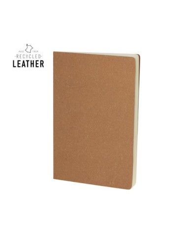 Cahier publicitaire personnalisé Atrex Matières : cuir recyclé Couleurs : naturel 2