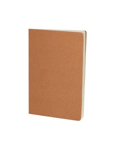 Cahier publicitaire personnalisé Atrex Matières : cuir recyclé Couleurs : naturel marquage laser ultra précis