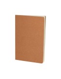 Cahier publicitaire personnalisé Atrex Matières : cuir recyclé Couleurs : naturel marquage laser ultra précis