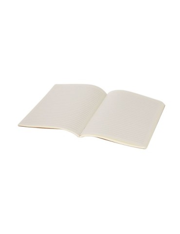 Cahier publicitaire personnalisé Atrex Matières : cuir recyclé Couleurs : noir objet promotionnel éco-responsable