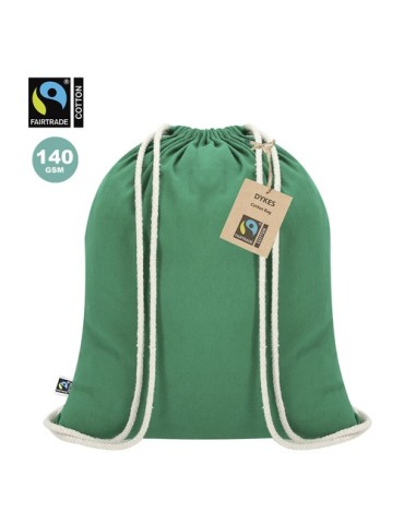 Sac à Dos Éco-responsable Personnalisé Fairtrade Dykes Matières : coton Couleurs : vert 2