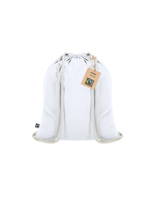 Sac à Dos Éco-responsable Personnalisé Fairtrade Dykes Matières : coton Couleurs : vert cadeau collaborateur premium