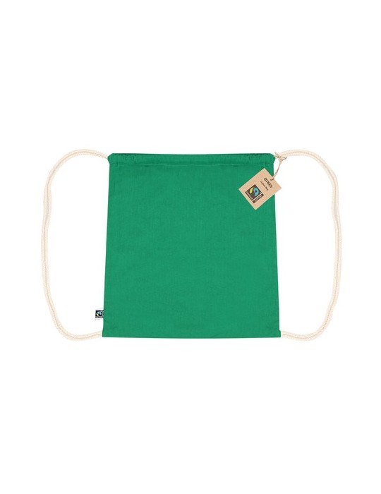 Sac à Dos Éco-responsable Personnalisé Fairtrade Dykes Matières : coton Couleurs : noir goodies publicitaire événementiel