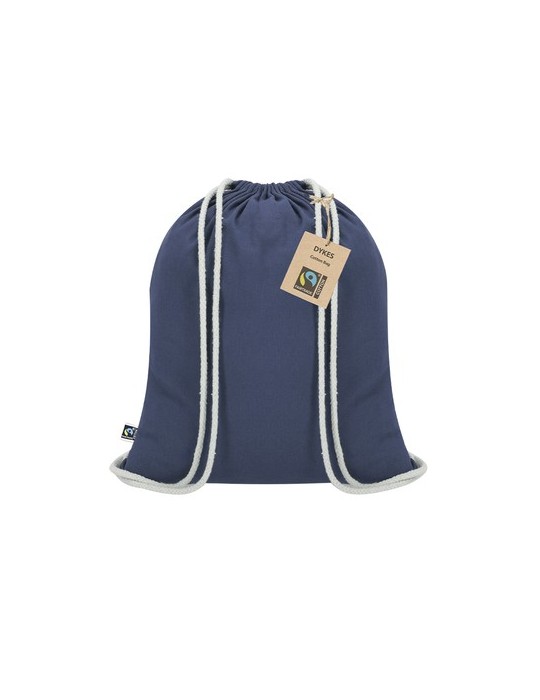 Sac à Dos Éco-responsable Personnalisé Fairtrade Dykes Matières : coton Couleurs : bleu marine cadeau entreprise pas cher