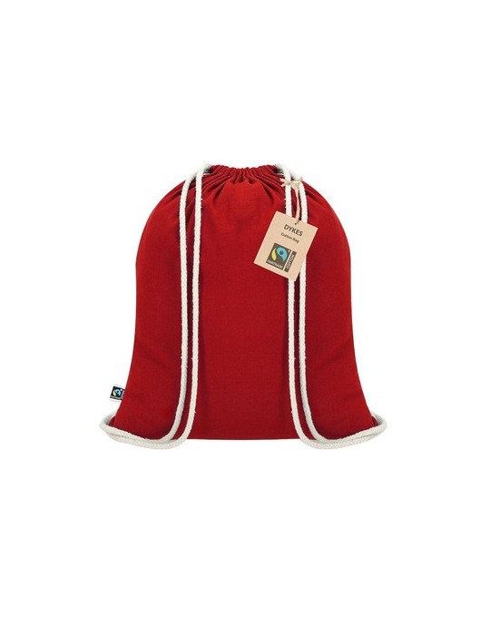 Sac à Dos Éco-responsable Personnalisé Fairtrade Dykes Matières : coton Couleurs : bleu marine cadeau affaires élégant