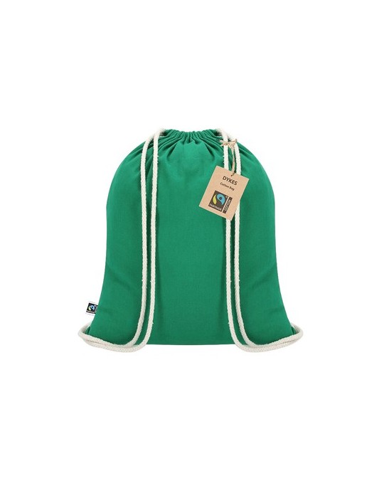 Sac à Dos Éco-responsable Personnalisé Fairtrade Dykes Matières : coton Couleurs : bleu marine marquage laser ultra précis