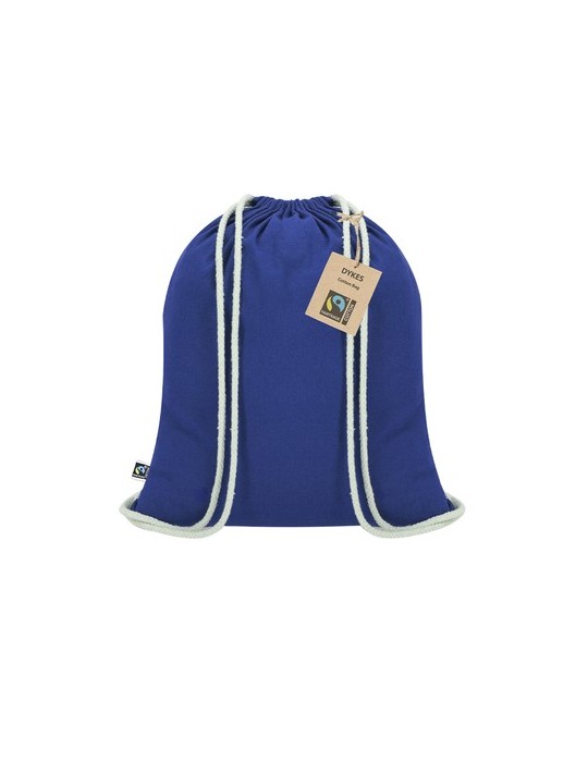 Sac à Dos Éco-responsable Personnalisé Fairtrade Dykes Matières : coton Couleurs : bleu marine cadeau collaborateur premium